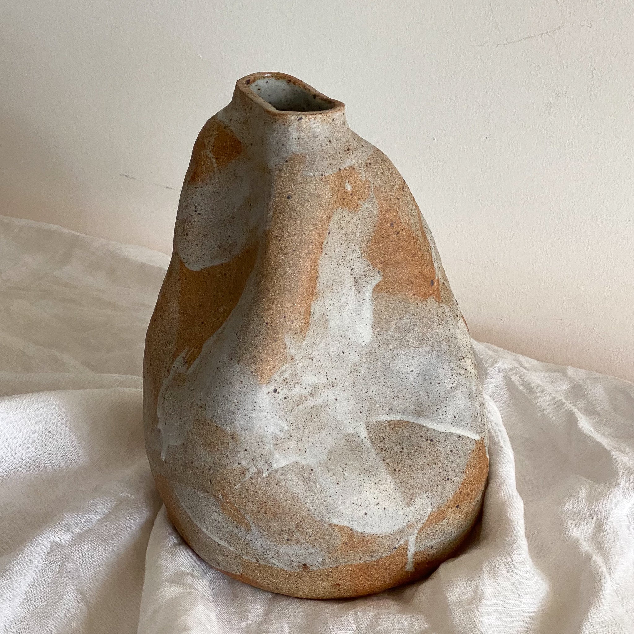 smooth stone vase