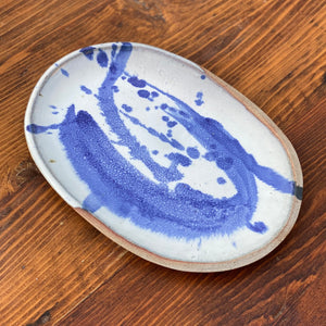 splattered serving dish