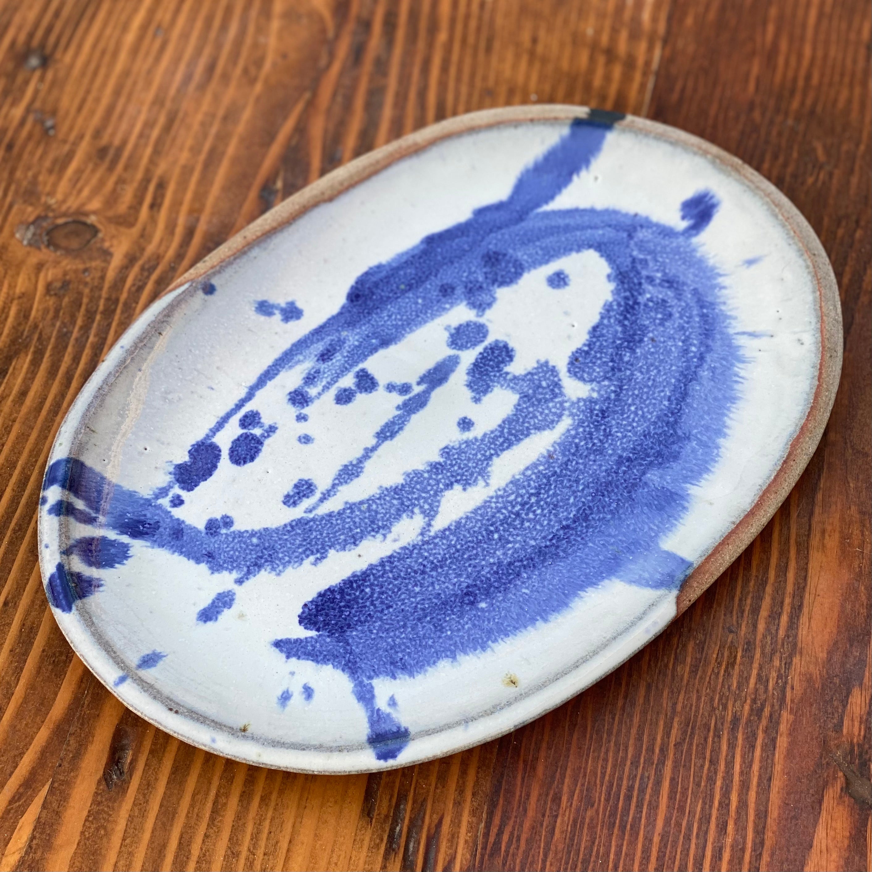 splattered serving dish