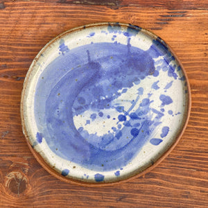 splattered serving dish - organic